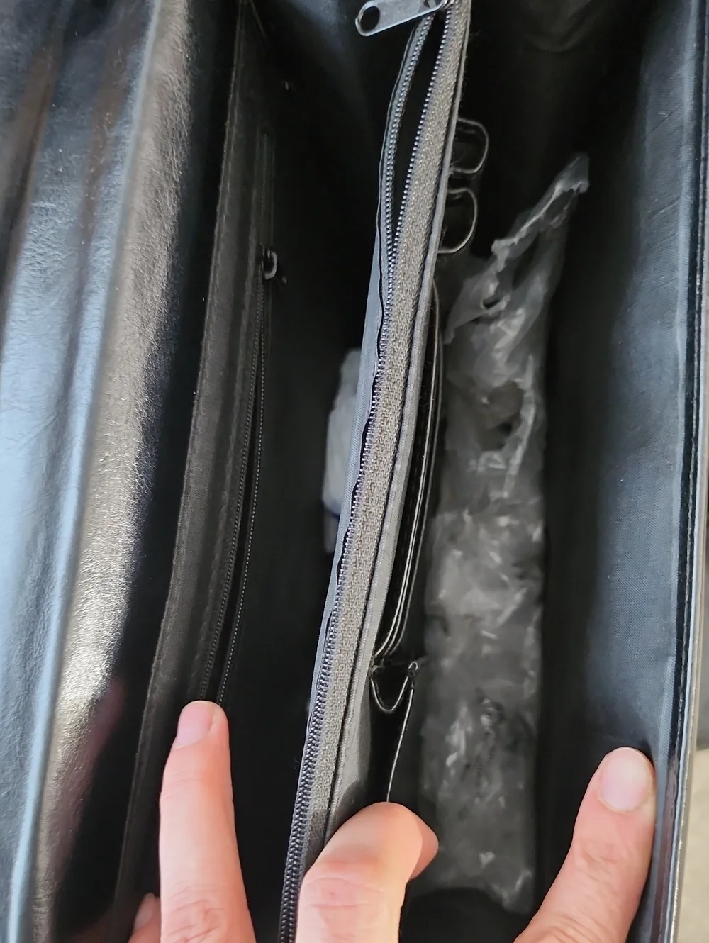 Black Men's Top-Handle Backpack Briefcase